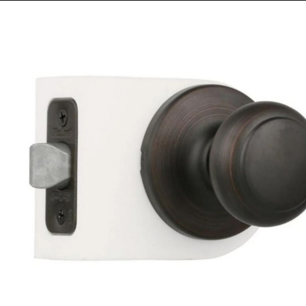 New Hall & Closet Interior Door Knob Hardware Black Kwikset
